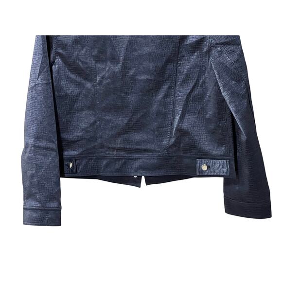 WAYF WOMENS SIZE MEDIUM CAMILLE STATEMENT JACKET NAVY SNAKE SWIFTIE NEW - Picture 10 of 14